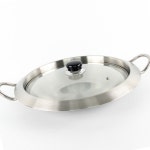 김치 뚜껑포함 부대 샤브샤브 24cm부터32cm 라면 전골 식당 냄비 통3중 업소용 국 : 스포츠케어