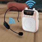 휴대용 FM 무선 마이크 앰프 마트 행사 강의 가이드용 : 나다움