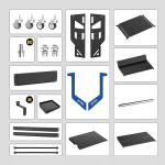 자동차 진단기 거치대 차량용 수입차 진단카트 이동식 테이블 : 마이아이피구매대행
