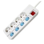 위너스 멀티코드 멀티탭 콘센트 개별차단스위치 4구5호 5M : 정풍볼트공구