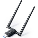 초소형 데스크톱 PC용 USB WiFi 어댑터 PC 노트북 인터넷 네트워크 카드 USB용 Win11 10 7 동글용 안테나가 장착 1300Mb : 부자고래 6호