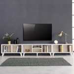 2880x290x480 오픈형 티비다이 거실장 수납책장 6컬러 H1-354 : 해피데이33