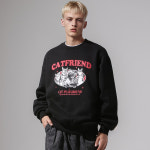 캣츠프랜드 오버핏기모맨투맨 IN0078 : 인투모어