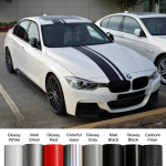 자동차 후드 보넷 루프 트렁크 부트 키트 스티커 BMW 3 시리즈 E90 F30 G20 레이싱 줄무늬 비닐 데칼 자동 튜닝 액세서리 : 돈나무20