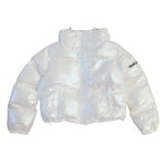 겨울 그루브스텝 로고 레터링 글로시 후드 숏패딩 p0006 : 그루브스텝