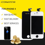 AAA 3.5 인치 lcd 화면 어셈블리 교체 아이폰 호환 4 A1349 A1332 디스플레이 강화 유리 1 선물 : 돈나무19