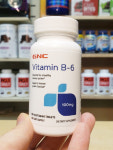 정품GNC 비타민 B6 100mg 100정 (타블렛), GNC Vitamin B6 100mg 100tabs : 주식회사 건강의 신
