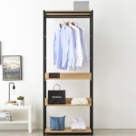 튼튼한 스틸프래임 오픈형 옷걸이선반 드래스룸 시스템행거 G5183 : 구스상회