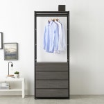 튼튼한 우드서랍장 행거 셔츠 양복걸이 드래스룸 옷수납 시스템가구 G5187 : 구스상회