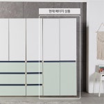 높은 2도어 이불장가구 수납력좋은 장농가구 옷걸이봉 수납장 H9102 : 구스상회