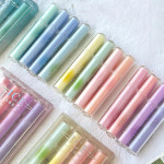 다크서클 컨실러 스 립스틱 하이라이터 펜 세트 비스듬한 브러시 팁 형광 컬러 마커 라이너 드로잉 페인팅용 F7626 4 개 : 더블유케이무역