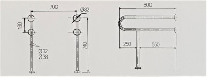 화장실 노약자 장애인용 세면기 분리형 손잡이 : WJ 올리비아