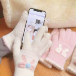 겨울 러블리 터치 장갑 4컬러 리본 신축 보온 따뜻 : 명신SH