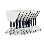 세미나 테이블 회의 토론 사다리꼴 사무실 강의 책상 사다리꼴 테이블(1200x600x750mm) : 노멀커머스