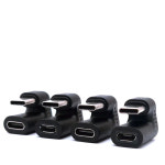 모바일 태블릿 데이터 케이블 보호 어댑터 U자형 곡선 헤드 C 타입 수-암 마이크로 USB 여성 말더듬 치킨 충전기 : 돈나무19