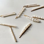 진주 발핀 웨딩 꾸미기 데일리 포인트 헤어장식 여성 : 정다운가게2