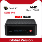 Beelink 미니 PC SER5 프로 AMD Ryzen 7 5850U 홈 데스크탑 게이밍 컴퓨터 DDR4 16G 32G 500GB 1TB NVME SSD 4K 60Hz WiFi : 돈나무18