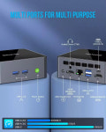 GMKtec 미니 PC 게임용 트리플 스크린 디스플레이 인텔 i7-1195G7 M2 프로 윈도우 11 DDR4 3200Mhz PCIe3.0 Nvme SSD WIFI6 BT5.2... 
