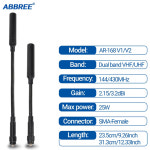 ABBREE 구즈넥 전술 안테나 AR-168 VHF UHF SMA-암 바오펑 UV-5R 5RH 13 17 21 프로 QUANSHEGN UV K5 8 플러스 워키용 : 돈나무18