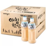 웅진식품 아침햇살 500ml x 20병 간편한 맛있는 부드러운 쌀 음료 간식 티타임 디저트 탕비실 캠핑 소풍 : 마켓디에이알