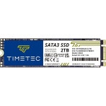 타임tec 타임텍 2TB SSD 3D NAND QLC SATA III 6Gb s M 2 2280 NGFF 읽기 속도 550MB SLC 캐시 성능 PC 컴퓨터 노트북  M.2 QLC... 