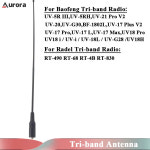트라이 밴드 워키토키 안테나 바오펑 UV-5R III UV-21 UV-20 UV18 UV-17 UV-5RH Rt-470 SMA-F 220-260mhz 136-174mhz 400- : 돈나무18