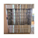 세경 스마트도어 비냉 쇼케이스 1200 스텐 반자동 고급형 H1900 : 행복한 냉장고