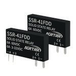 2pcs 솔리드 스테이트 릴레이 1a,dc SSR 딘 레일, 입력 3-32Vdc, 출력 5-60Vdc, 41Fddd, 신호 릴레이, 비접촉 미니, 슬림 12V 5V 3V 교류... 