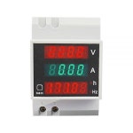 LIVISN 45000W 다기능 미터 디지털 LED 전압 전류 유효 역률 에너지 AC 80300V 200450V 0100A D522059 (내장 CT 250V450V) 780156... 