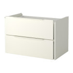 이케아 FJALKINGE 2칸 서랍 유닛 58cm 화이트 402.216.84 : 다사꼬