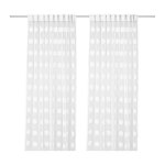 [이케아] NINNI FIGUR Sheer Curtains 1 Pair (145x250cm, White) 002.030.88 : 다사꼬