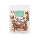 강아지 노화예방 브로콜리연어치킨 큐브 강아지육포간식 강아지져키 육포 : 제이스토리2024