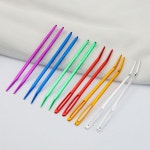DIY 공예 도구 큰 눈 바늘 스테인레스 스틸 자수 뜨게 원사 바느질 핸드 후크 세트 1 개 15 1PCS-6cm : 다판Day