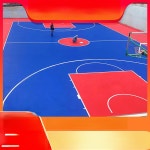 실리콘 PU 농구장 재료 탄성 바닥재 : 푸른바다거북이