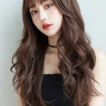 해윌 인모 통가발 긴머리가발 여자 인모 가발 : 따뜻한사화몰