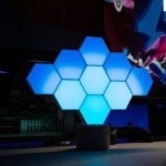 크로스보더 추천 LED 육각형 조명 쇼 스마트 컬러 패널 : 푸른바다거북이