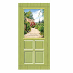 현관문필름지 화장실문시트지 집으로가는길 현관문시트지 라이트올리브 : 리빙브라운