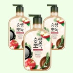 순샘 뽀독 주방세제 애플향, 750ml, 3개 : 하이앙쥬