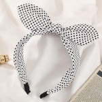 별동샤인 도트 리본 헤어밴드 화이트 체육대회 헤어장식 학예회 여신머리띠 홈파티 : 뷰티그로우