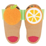 초등 여름 미술 수업 키트 슬리퍼만들기 오렌지 유치원 어린이집 노인 문센 : 카빌