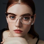 안경테 안경 NO렌즈 ONLY안경테 노렌즈 온리안경테 프레임 플레이트 고양이 눈 대형 여성용 트렌디 : 모리앤리