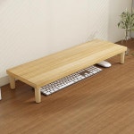 모니터 받침 나무 컴퓨터 라이저 거치대 PC 스크린 스탠드 브래킷 노트북 랙 데스크탑 키보드 마우스 프린터용 스지 오거나이저 : 프로미코