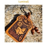 삼재 액막이 재물 돈복 행운 복숭아나무 부적 쥐띠 키링 : 루미나life