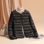 트렌치 패딩 반코트 퀼팅 경량 여성 반팔패딩 조끼 숏 누빔 따뜻한 초경량 다운 코튼 슬림 솔리드 매트 바 : 베스트웨이72