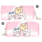 먼작귀 쿠리만쥬 모몽가 치이카와 볼펜 노트 필통 학용품 문구 세트 굿즈 치카와 주변 연필 가방 PU 소재 하치웨어 우사기 보관 휴대용 화장품... 