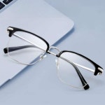 데프콘안경 프레임 복고풍 나는솔로 초경량 나솔사계 하금테 무도수 실버 : 태라무역