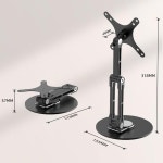 모니터 브라켓 암 UPERFECT VESA 데스크 마운트 싱글 스탠드 독립형 높이 조절 홀더가 있는 12인치22인치 컴퓨터 화면에 적합 : 루루야마켓