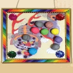 유아미술 전통 해치민화 액자 DIY 아트콘 저학년 그림 : 비에스케이101