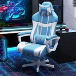 게이밍 의자 방 게임 사무용 블랙 게임용 화이트 pc방 1. 블루 고정형 : 쓰리윅스