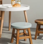 통원목 스툴 의자 다용도 튼튼한 미니 원목 스툴 : 심플굳샵